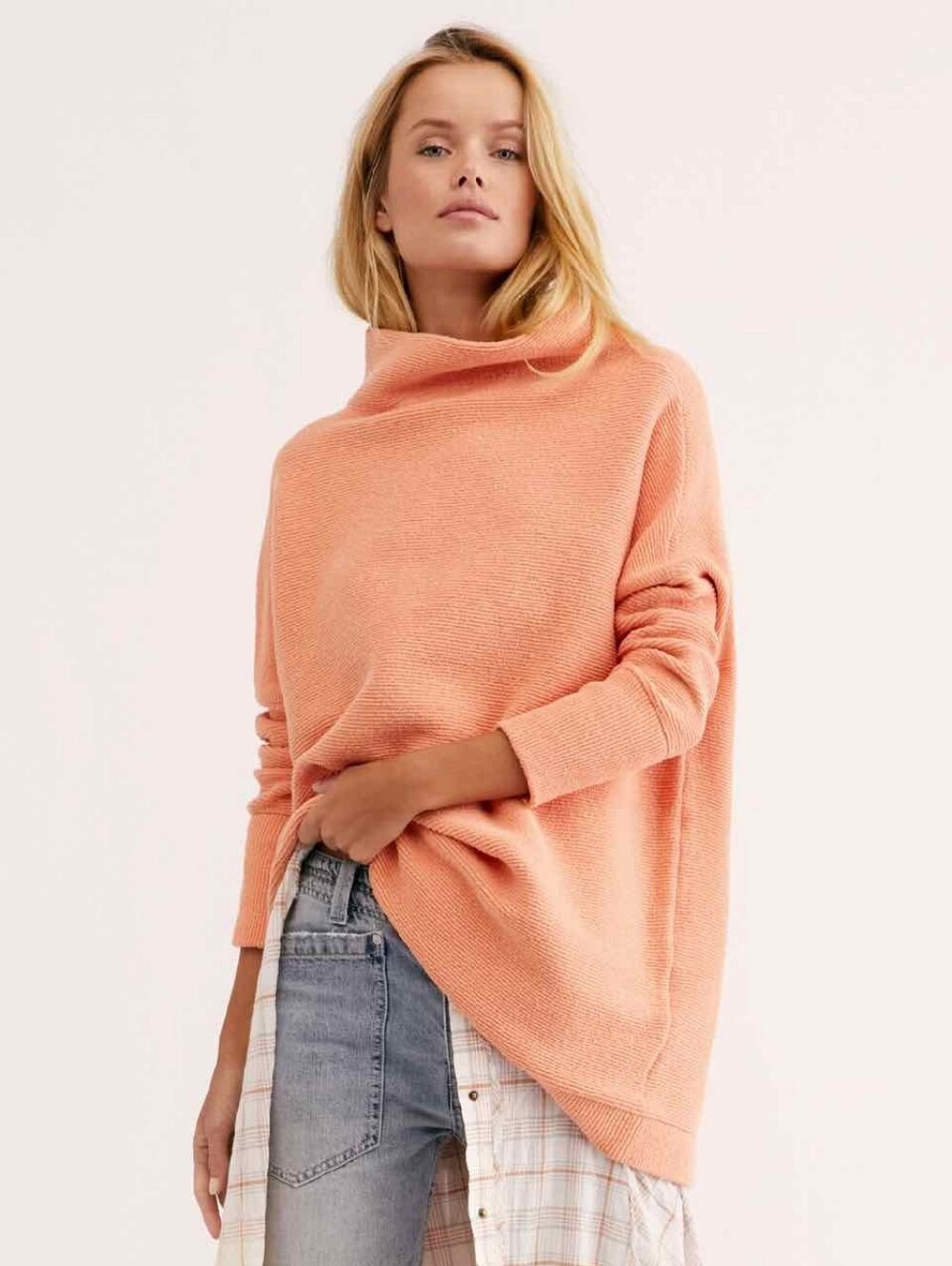 Free People “Ottoman Slouchy Tunic” Tangerine